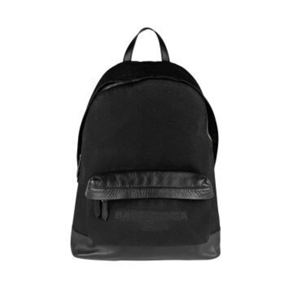 BALENCIAGA Backpack Leather Black - Picture 1 of 5